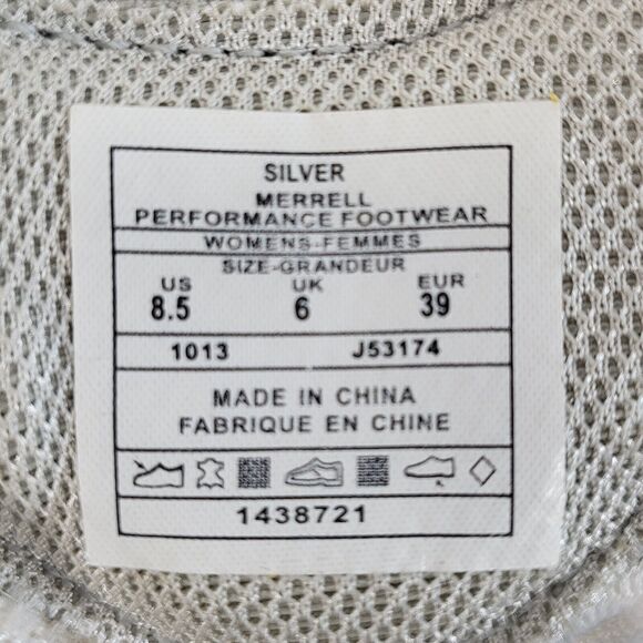 Merrell Enlighten Shine Breeze Lace Up Athletic Shoe Womens Size 8.5 J53174 Gray - Picture 7 of 9